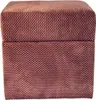 Pufa welurowa ZEFIR DOT 40x40 cm kwadratowa z pojemnikiem Podgląd zdjęcia produktu 3