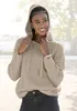 LASCANA Kapuzenpullover aus weichem Grobstrick beige Größe Produktbild-Vorschau 3