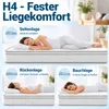 Matras 140x200 cm, hoogte 25 cm, 7-zone pocketveringmatras, Productafbeelding-voorbeeld 3