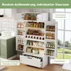 Aufbewahrungsschrank 80x40x180, verstellbare Böden, Produktbild-Vorschau 4