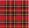 20 kleine Cocktailservietten Scottish red - Schottisches Produktbild-Vorschau 2