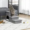 PawHut Hundetreppe, 3 Stufige Katzentreppe mit Höhle, Produktbild-Vorschau 2