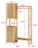 Garderobenständer ’Oldsum’ Bambus 164 x 99 x 29 cm Produktbild-Vorschau 4