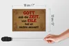 Holzschild Spruch 18x12cm Gott gab Zeit von Eile nichts Produktbild-Vorschau 6