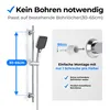 JOHO Barre de douche en acier inoxydable avec support de Voir les images du produit 6