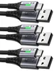 INIU Cavo USB C, [3 pezzi 2m+2m+0,5m] cavo di ricarica 3.1A Anteprima dell’immagine prodotto 1