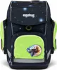 A front view of a children's backpack with a space theme. Produktbild-Vorschau