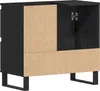 Waschbeckenunterschrank Schwarz Eiche 65x33x60 cm Produktbild-Vorschau 8