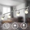 Plafonnier LED 4 spots orientables, inclus 4 ampoules LED Voir les images du produit 9