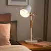 MasterLED Tischlampe – Höhe 55 cm – E27 – weiß mit holz – Produktbild-Vorschau 6
