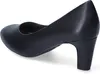 A side view of a black pump shoe. Náhled obrázku produktu