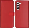 Selencia Echtleder Klapphülle Samsung Galaxy S23 - Rot Produktbild-Vorschau 1