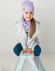Bubalove | Kinder Beanie Mütze | Loop Schal | SET | Violett Produktbild-Vorschau 3