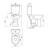Creavit HANDICAP WC, Abgang senkrecht, 36,5x67,2cm, weiß Produktbild-Vorschau 2