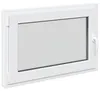 vidaXL Okno piwniczne RISOR 90 x 50 cm z PVC i szkła, białe Podgląd zdjęcia produktu 1
