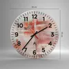 Wanduhr - Rund - Glasuhr - Verschwommen Abstraktion Modern Produktbild-Vorschau 3