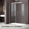 doporro Duschkabine Schiebetür Dusche Eckdusche Produktbild-Vorschau 3