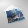 Bilder auf glas - Meer Segelboot - 40x40cm - Glasbilder - Produktbild-Vorschau 2