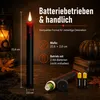 LED Stabkerzen 6er Set, schwarze flammenlose Kerzen mit Produktbild-Vorschau 2