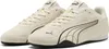 A pair of cream-colored Puma sneakers with black accents. Produktbild-Vorschau