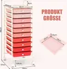 Vozík s 10 zásuvkami, koupelnový vozík s uzamykatelnými Náhled obrázku produktu 7
