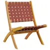 vidaXL Chaises de jardin 2 pcs. Pliable Rouge Bois massif Voir les images du produit 3