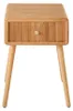 CALICOSY - Chevet 1 tiroir avec façades lamellées H52 cm - Voir les images du produit 1