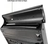 Close-up of an open black mailbox, showing the lid and the opening. Produktbild-Vorschau