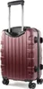 A burgundy suitcase with a retractable handle and wheels, shown against a white background. Produktbild-Vorschau
