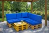 Setgarden Large Palettenkissen 8er Set Outdoor 120x60x10cm Produktbild-Vorschau 3