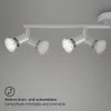 LED Spotleuchte Deckenleuchte 4xGU10 12W schwenkbar Metall Produktbild-Vorschau 3