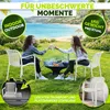 Set da 4 sedie da giardino tillvex® impilabili e resistenti Anteprima dell’immagine prodotto 7