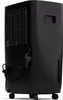 The back side of a black air dehumidifier. Náhľad obrázku produktu
