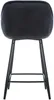 A view of the back of a black bar stool. Podgląd zdjęcia produktu