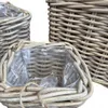 Rattan Pflanzkorb Set 3 Stück Natur – Übertopf / Blumentopf Produktbild-Vorschau 6