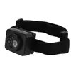 A black headlamp with a camera and LED light is shown on a white background. Náhled obrázku produktu