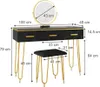 Vicco Schminktisch Layla, 100 cm mit LED Spiegel und Produktbild-Vorschau 4