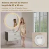 S'AFIELINA Specchio da bagno LED Rotondo 80cm, touch, Anteprima dell’immagine prodotto 2