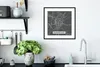 MuchoWow® Gerahmtes Poster Stadtplan - Karte - Darmstadt - Produktbild-Vorschau 4