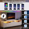 Meuble TV Merax ultrabrillant au design incurvé et Voir les images du produit 8