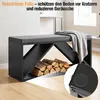 Peviasot Kaminholzregal mit Sitzbank und 4 cm Polster, Produktbild-Vorschau 6