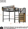 Merax Etagenbett Hochbett 90x200cm mit Sicherheitsleiter, Produktbild-Vorschau 8
