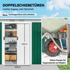 Outsunny Gerätehaus Gartenhaus mit Schiebetür Outdoor Stahl Produktbild-Vorschau 5