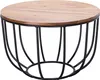 Couchtisch WL5.677 60x39x60 cm Sheesham Massivholz / Metall Produktbild-Vorschau 1