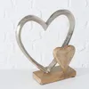 Dekoaufsteller Carolyn Herz Aluminium Hochzeit  22 cm Produktbild-Vorschau 2