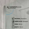 Duschabtrennung Duschwand Dusche Duschkabine (BxH) 100 cm x Produktbild-Vorschau 6