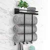 Handtuchhalter, Wand Handtuchhalter, mit 5 Handtuchhaken, Produktbild-Vorschau 1