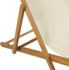 vidaXL Sdraio in teak 56x105x96 cm crema Anteprima dell’immagine prodotto 18