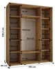 Kryspol Dakota 5 Schrank, drei Türen - 235,2x190x60cm - Produktbild-Vorschau 4