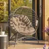 Outsunny Papasansessel Gartenstuhl 1 sitzer Korb-Stuhl mit Produktbild-Vorschau 2